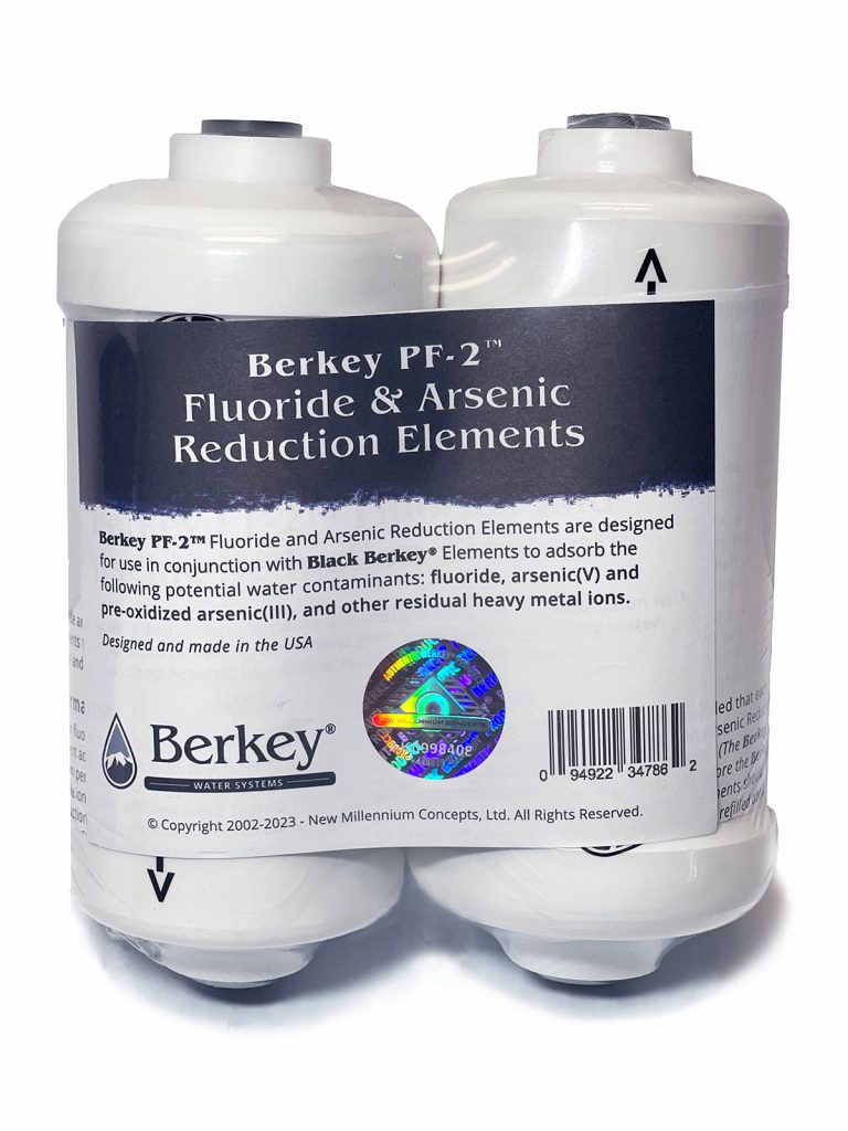 Fluoride en Arsenicum PF-2 filterelementen