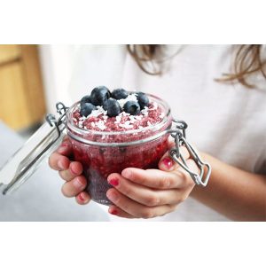 fruits marinés avec poudre de fruits biologiques Blueberry Boost