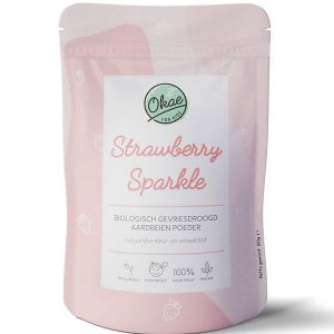 Biologisch fruitpoeder Strawberry Sparkle verpakking