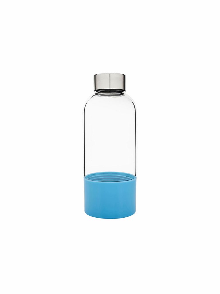 Bo-Bottle drinkfles met fruitcup blauw