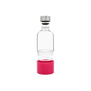 Bo-Bottle drinking bottle with fruit cup red unscrewed