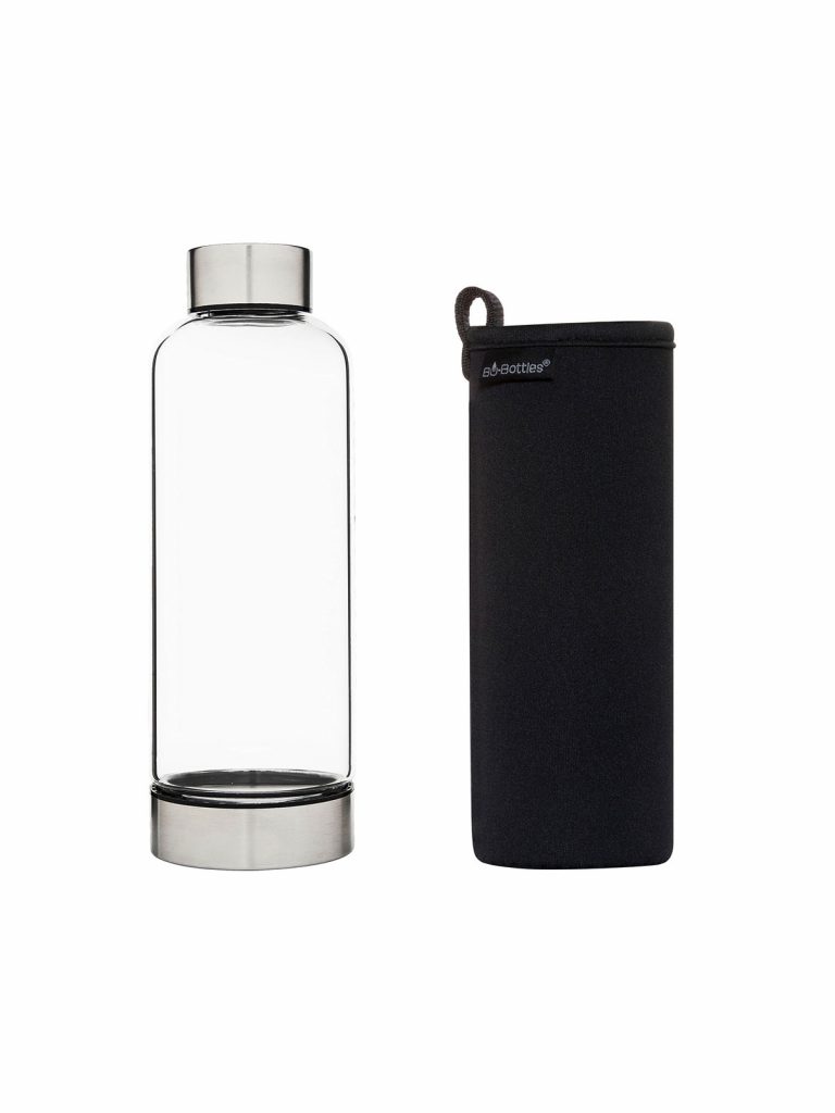 Bo-Bottle Botella para beber, manguito negro