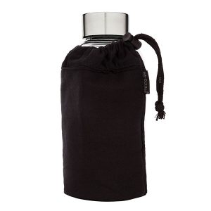 Bo-Bottle met sleeve zwart