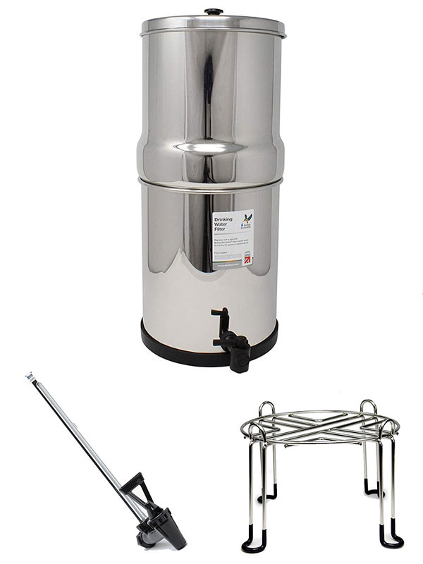 British Berkefeld 6L set Water filter, stainless steel tap, standard