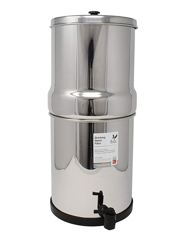 British Berkefeld water filter with black tap