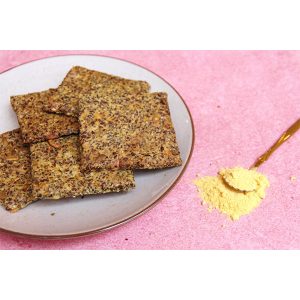 crackers with Pumpkin Power vegetable powder