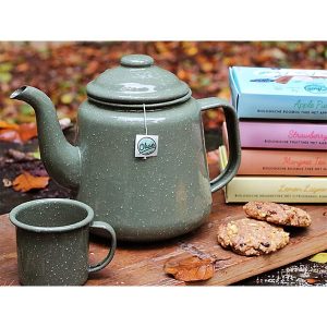 4 boxes Children's tea, biscuits, autumn leaves, tea pot and mug with tea