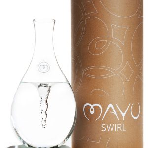 MAYU Swirl, carafe, greystone, cap, cable, packaging