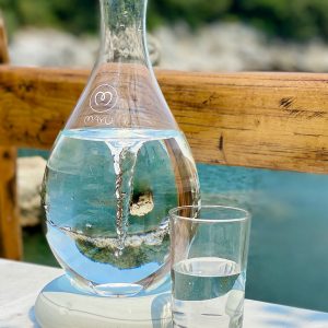 MAYU Swirl for sea with rocks, glass water