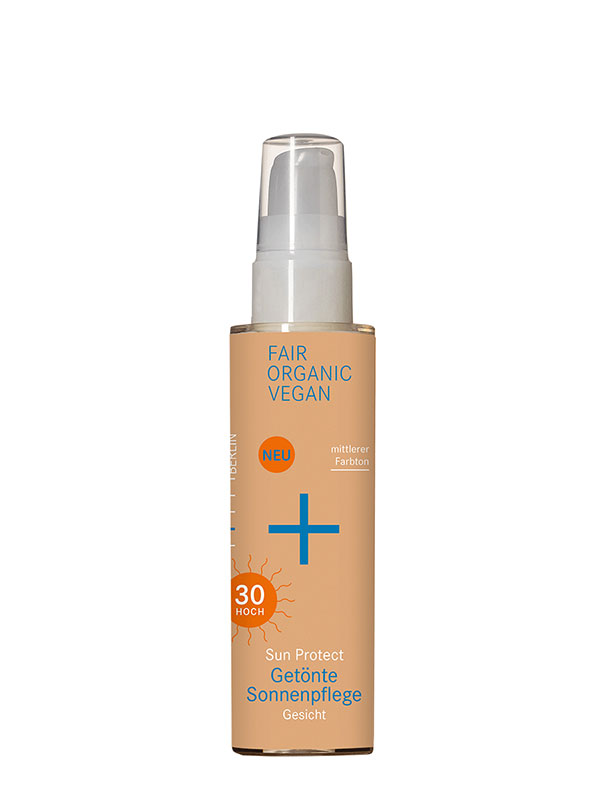 Getinte zonnebrand Sun Protect gezicht SPF30