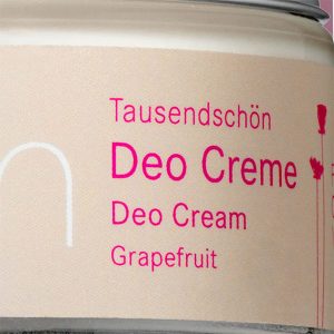 Deodorant Creme Tausendschön Grapefruit (ohne Aluminium) 50 ml Nahaufnahme