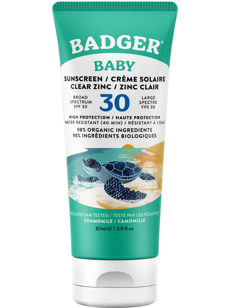 Badger quemaduras solares en bebés