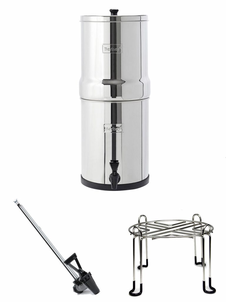 Crown Berkey set with sight glass tap plastic